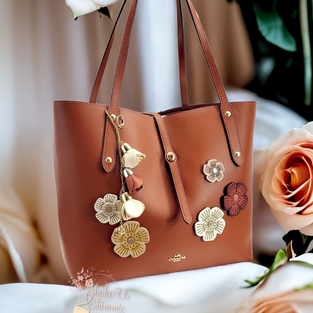 Coach Custom Tea Rose Market Tote